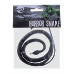 Grijs zwarte nep slang voor een griezel party