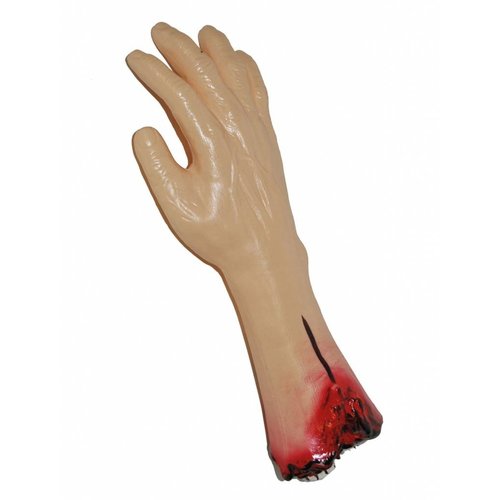 Halloween enge afgehakt nep hand