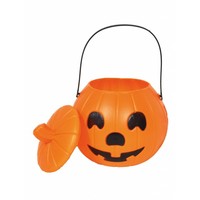 Leuke pompoen snoep emmer voor Halloween