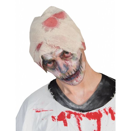 Halloween wond verband met nep bloed