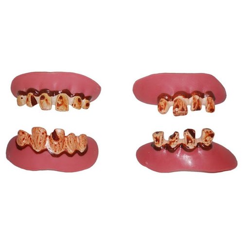 Eng Halloween gebit met vier tanden