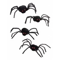 Handige zwarte spinnen griezel set
