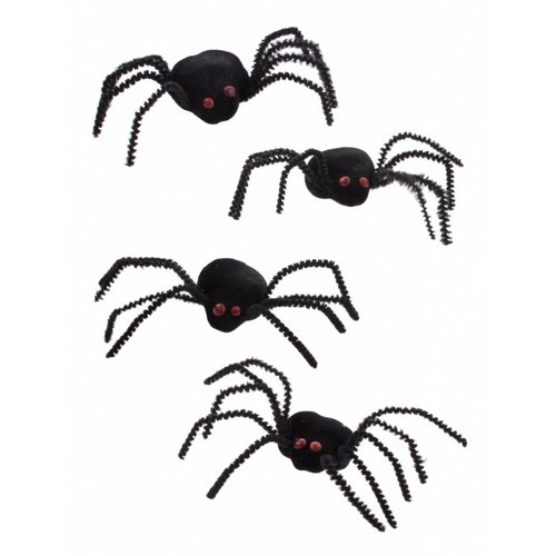 Handige zwarte spinnen griezel set
