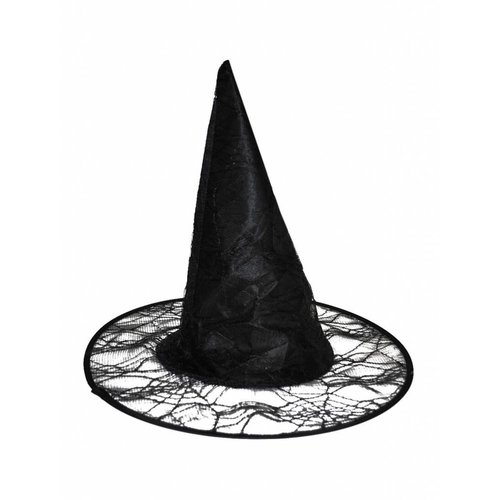 Mooie heksen hoed spinnenweb