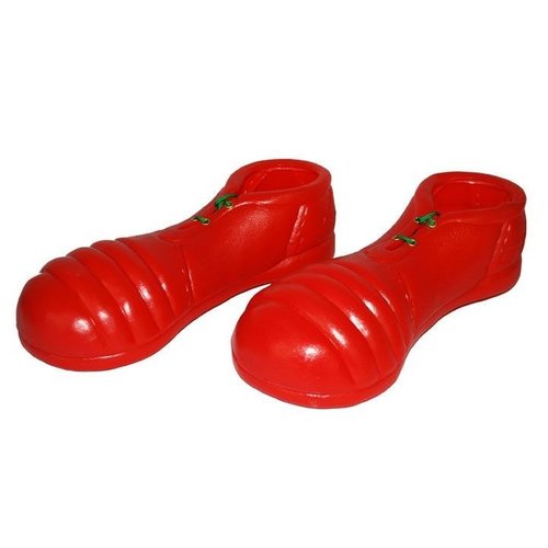 Mooie rode plastic clown overschoenen in rood