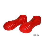 Kinder clown- overschoenen in de kleur rood
