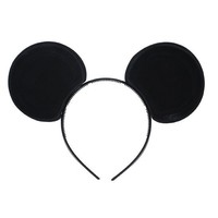 Hoofdband met zwarte Mickey Mouse oren