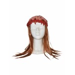 Griezelig pruik met nep hersenen