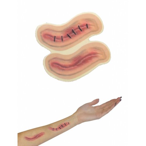 Enge nep litteken stickers voor een party