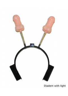 Carnavalsaccessoires: Diadeem Lullo met lichtjes