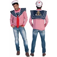 Prachtige blauwe matrozen kragen