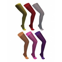 Mooie gestreepte panty's in verschillende kleuren