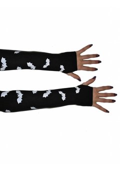 Vingerloze handschoenen met vleermuisjes
