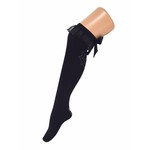 Mooie hoge kousen spinnenweb print met zwarte strik