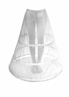 Lange witte hoepelrok