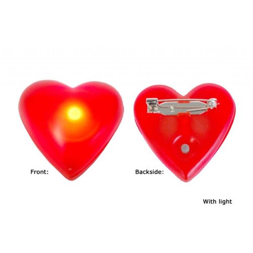 Feestaccessoires: Knipperende hartjes met batterijtjes