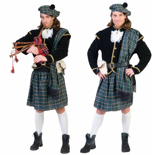 Kilt Schots blauwe geruit