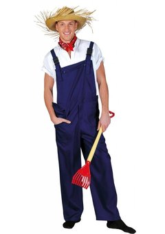 Blauwe party overalls