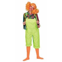 Groene party overalls met fluorlook