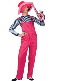 Fluor roze tuinbroeken voor party's