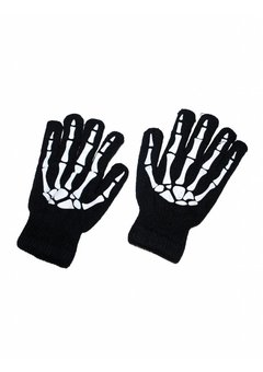 Handschoenen skelet zwart