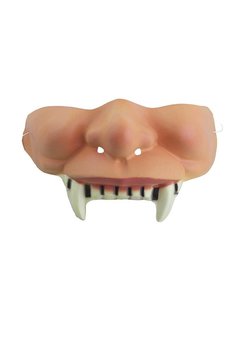 Halfmasker wangen met tanden