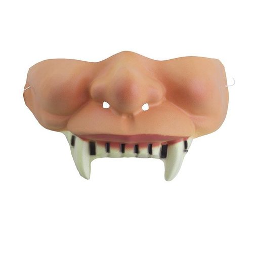 Mooi halfmasker wangen met griezel tanden