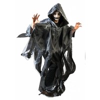 Halloween Zombie cape in enge grijze tint