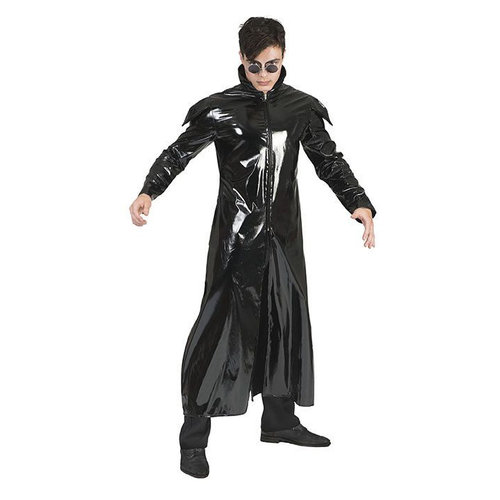 Griezelige zwarte jas grafschender voor Halloween