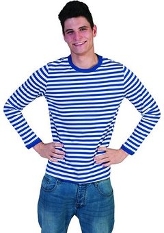 Dorus shirt blauw wit