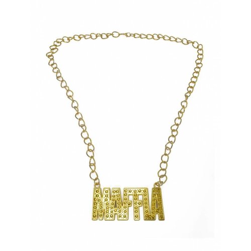 Ruige Maffia halsketting in nep goud