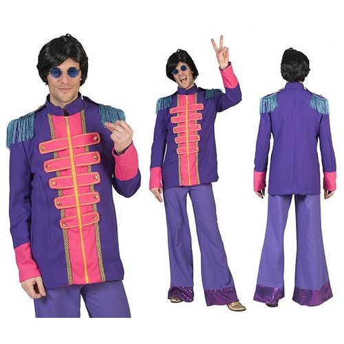 Popsterren kostuum  in paars