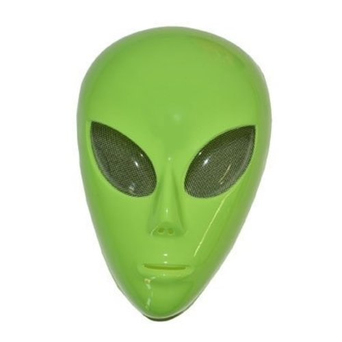 Eng Alien masker in de kleur groen