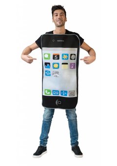 Smartphone kostuum voor party's