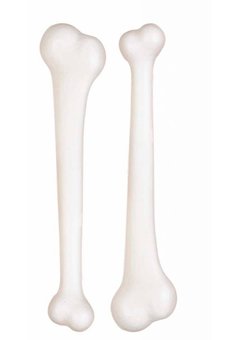 Feestartikelen: Set van 2 botjes, 23cm