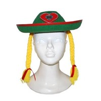 Beiers feesthoedje met vlechten voor oktoberfeesten