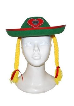 Beiers feesthoedje met vlechten