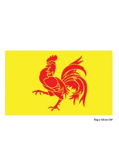 Vlag Waalse haan