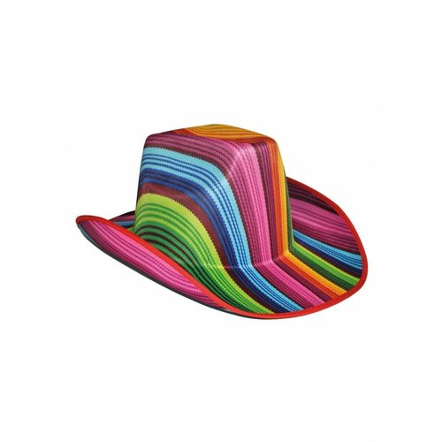 Fleurige cowboyhoed regenboog