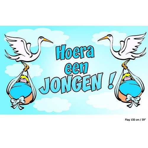 Vlag hoera een jongen