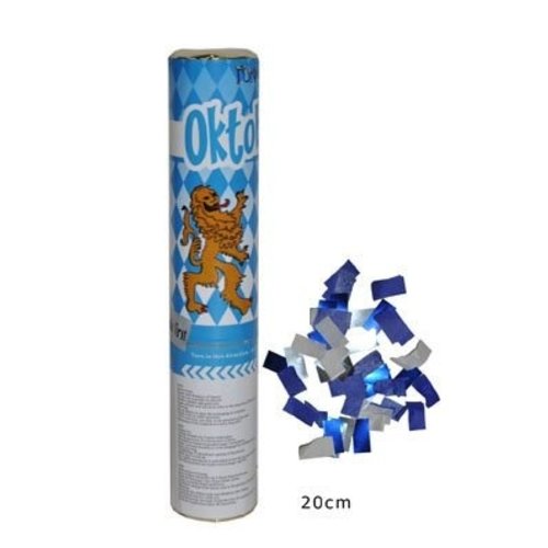 Beiers kleuren confetti kanon voor oktoberfeesten