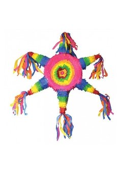 Pinata ster in vrolijke kleuren