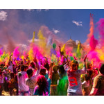 Kleurpoeder kanon roze uv / blacklight 40cm