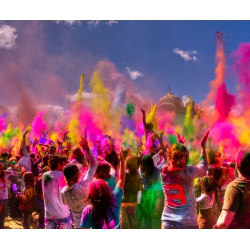 Kleurpoeder kanon roze uv / blacklight 40cm