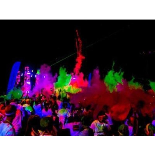 Kleurpoeder kanon roze uv / blacklight 40cm
