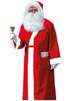Kerstmannen jas met capuchon