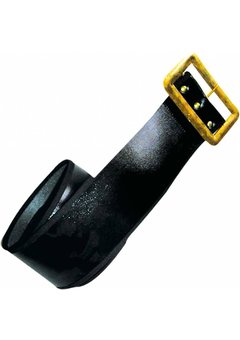 Lange zwarte kerstmannen riem