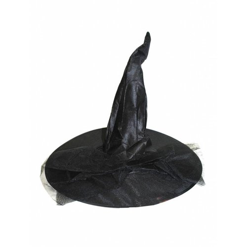 Mooie zwarte heksenhoed