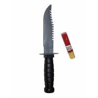 Halloween kartel mes met tube bloed voor een griezel party