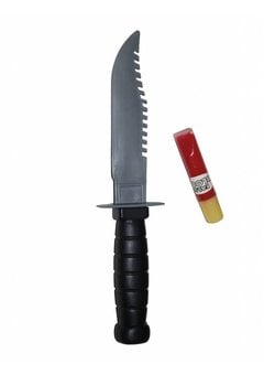 Nep kartel mes met tube bloed voor Halloween